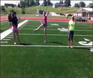 Cheerleader Face Kick Video