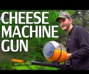 chees ball machine gun Funny Video
