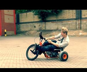 cool Motorised Drift Trike Funny Video