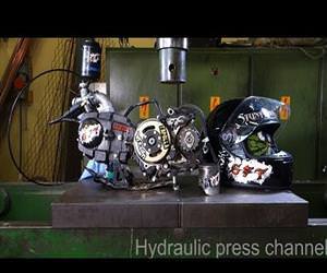 crushing things with a hydraulic press Funny Video