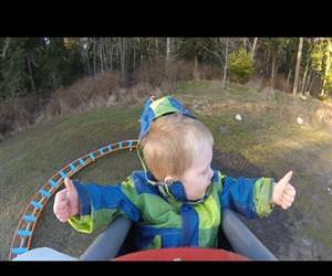 dad builds a backyard roller coaster