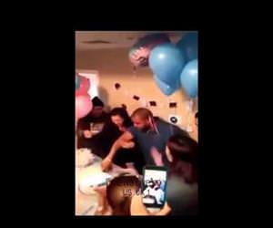 dad faints when he finds out its a boy Funny Video