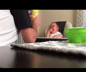 dad making the baby laugh hard Funny Video