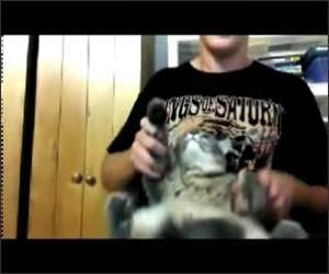 Death metal Drummer Cat Video