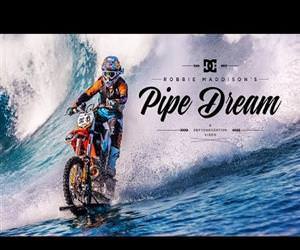 dirt bike to surf waves Funny Video
