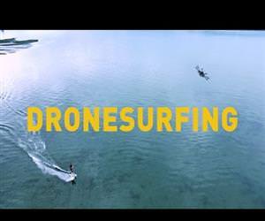 drone surfing is amazing Funny Video