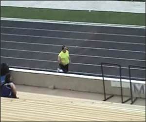 Fat Guy 100 Meters Funny Video