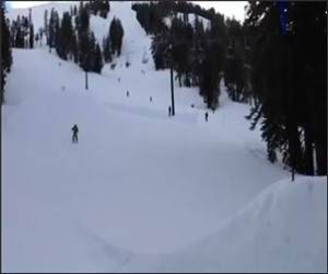 First Ski Jump Funny Video