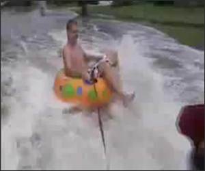 Flooded Street Tubing Funny Video