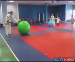 Giant Ball karate Kick