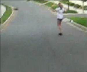 Girl Skateboarder Falls