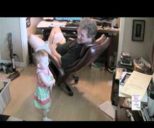 grandpa and baby talking to each other Funny Video