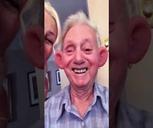 grandpa discovers snapchat filters Funny Video