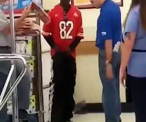 guy gets caught stealing some meat Funny Video