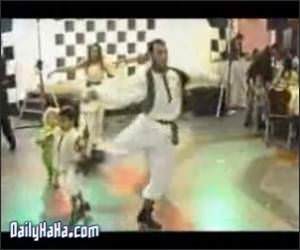 This guy kicks a kid