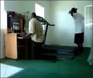 Hip Hop Treadmill Funny Video
