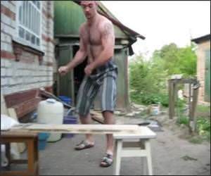 Human Russian Hammer Funny Video