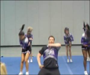 Intense Male Cheerleader Funny Video