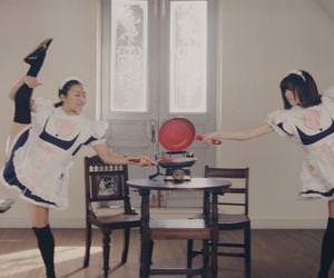 japanese maids making breakfast Funny Video