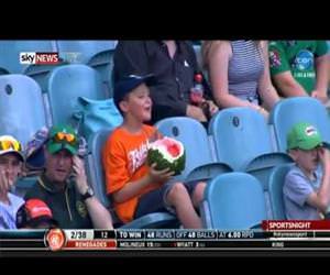 kid eating a whole watermelon Funny Video