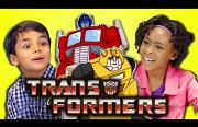 kids react to the transformers Funny Video