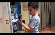 kids reaction to a pay phone Funny Video