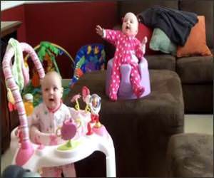 Twin Babies Funny Video