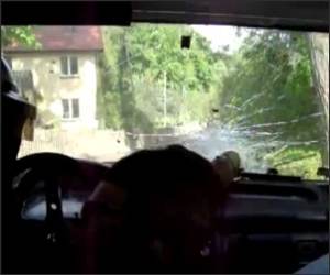  Lucky Racecar Crasher Funny Video