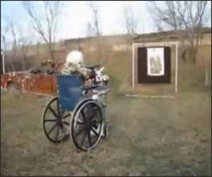 Machine Gunning Granny Funny Video