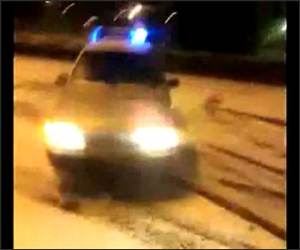 Police Car Donuts Funny Video
