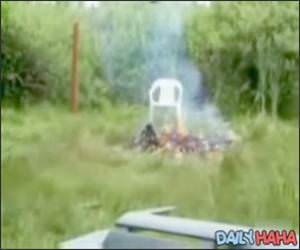 Propane tank + Fire = Explosion