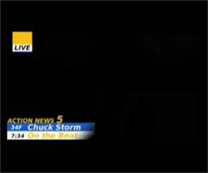 Reporter Into a Pole