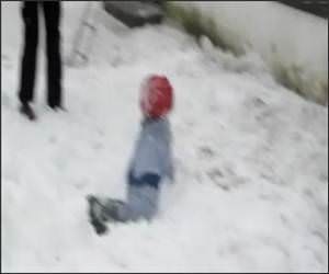 Roof Avalanche Funny Video