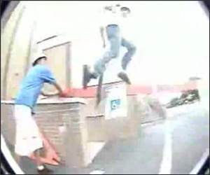 Skater Grinding Fail