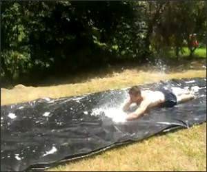 Slip and slide and fly Funny Video