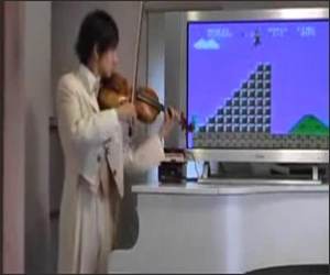 Super Mario Violin Funny Video