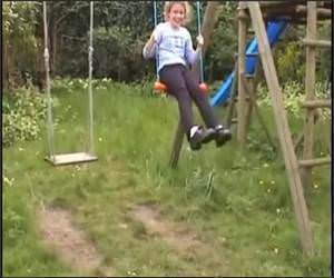Swingset Face Catch Funny Video