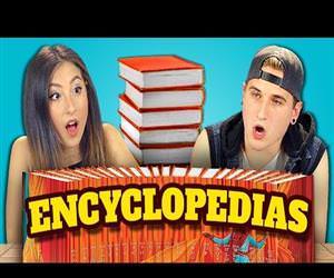 teens react to encyclopedias Funny Video