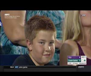 this kid is amazing at staring 