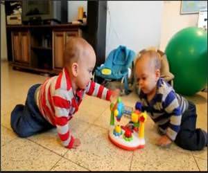 The Twin Baby Dance Funny Video