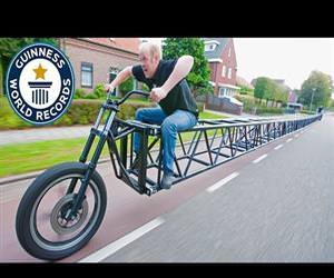 worlds longest bike Funny Video